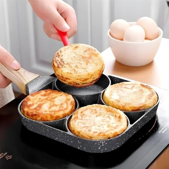 Poêle à Frire 4 trous